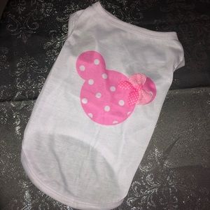 New Disney Minnie Mouse dog pet shirt clothes
